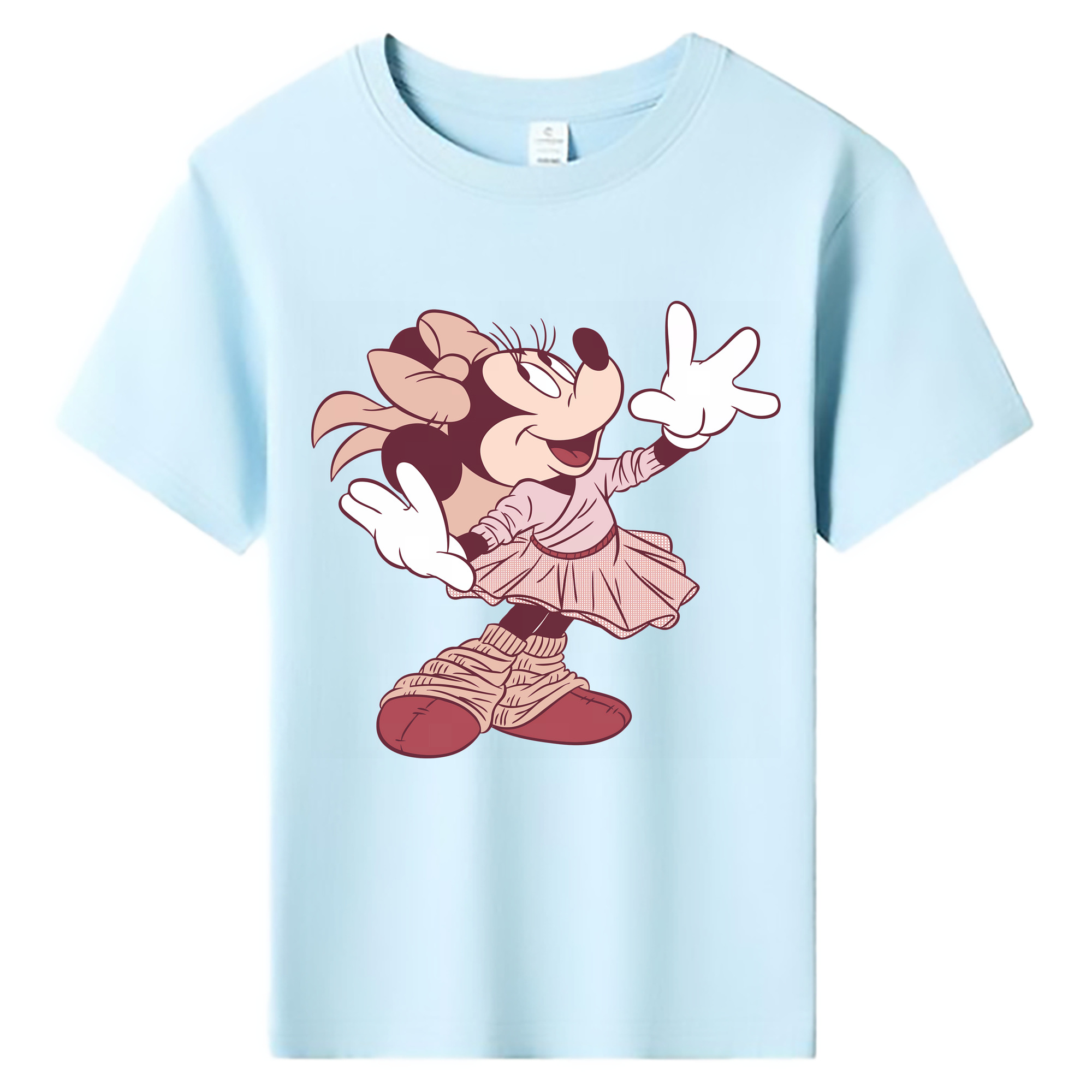 （画像用） ミッキーマウス Mickey Mouse 綿100％キッズTシャツ（フロントプリント）